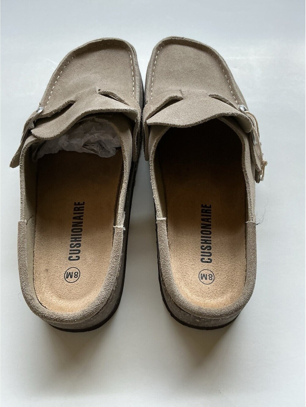 womens cushionaire sandals  Cork Footbed Leather Clogs SIZE 8